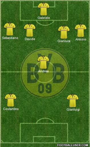 Borussia Dortmund Formation 2013