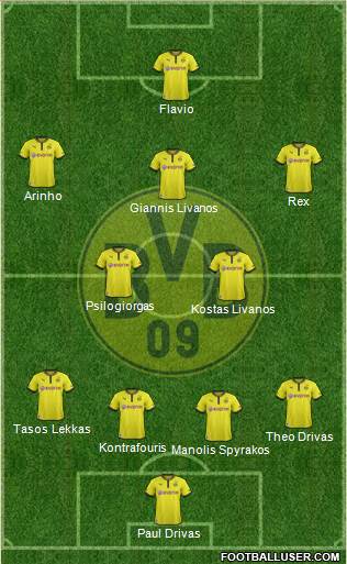 Borussia Dortmund Formation 2013