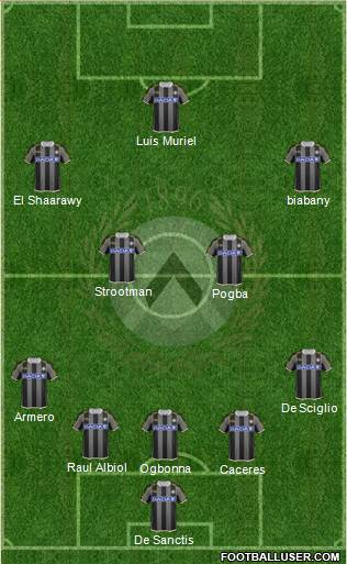 Udinese Formation 2013