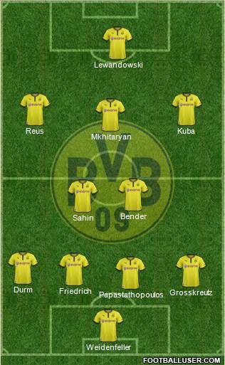 Borussia Dortmund Formation 2013