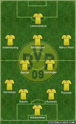 Borussia Dortmund Formation 2013