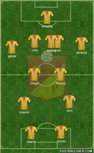 CS Deportivo Pereira Formation 2013