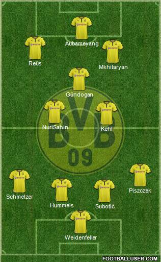 Borussia Dortmund Formation 2013