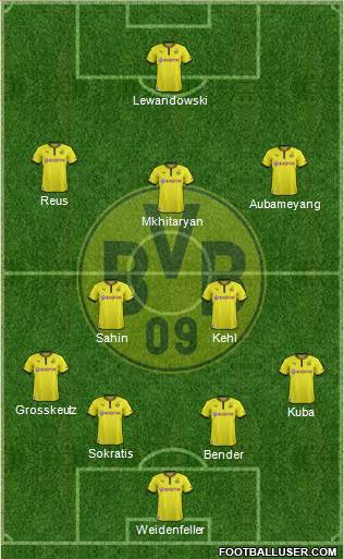 Borussia Dortmund Formation 2013