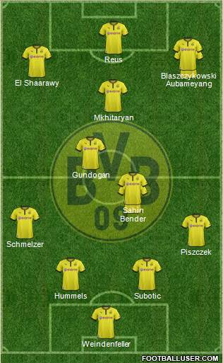 Borussia Dortmund Formation 2013