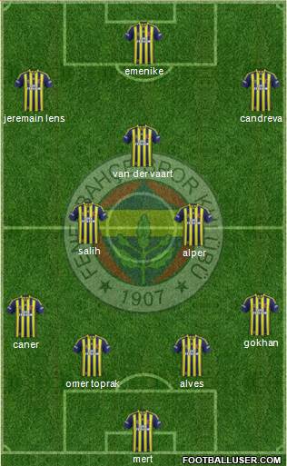 Fenerbahçe SK Formation 2013