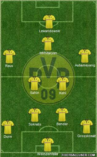 Borussia Dortmund Formation 2013