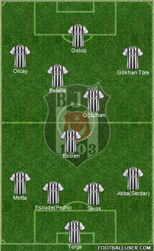 Besiktas JK Formation 2013
