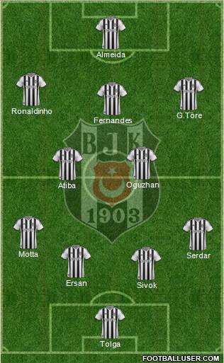 Besiktas JK Formation 2013