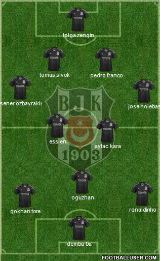 Besiktas JK Formation 2013