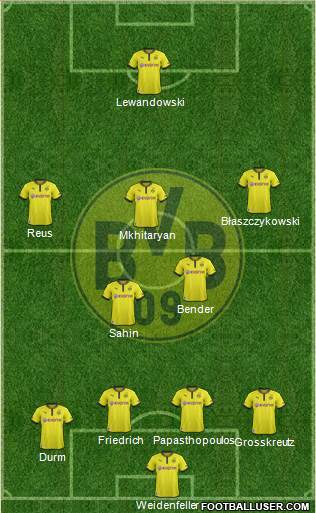 Borussia Dortmund Formation 2013