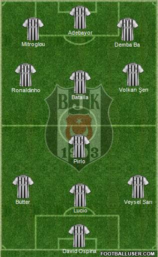 Besiktas JK Formation 2013