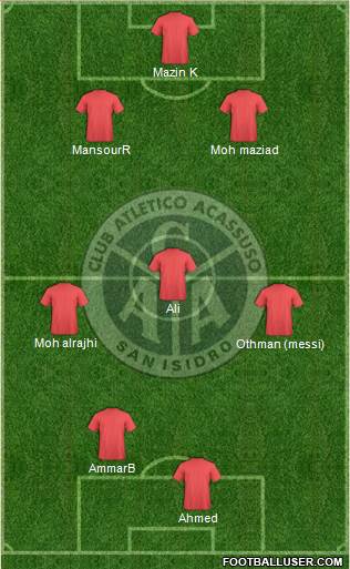 Acassuso football formation