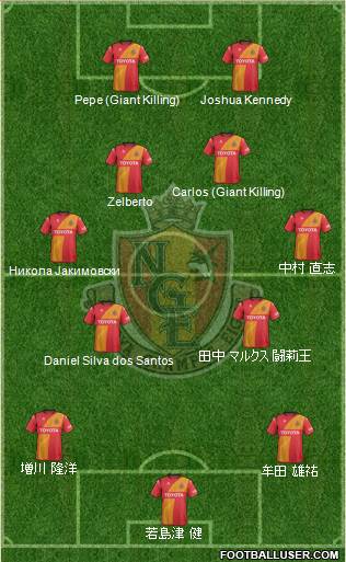 Nagoya Grampus 4-4-2 football formation