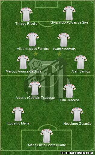 Santos FC Formation 2013