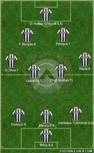 Udinese Formation 2013