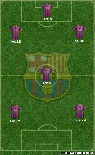 F.C. Barcelona Formation 2013