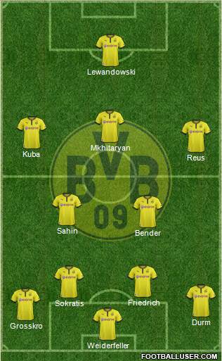 Borussia Dortmund Formation 2013