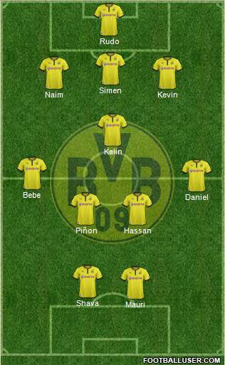 Borussia Dortmund Formation 2013