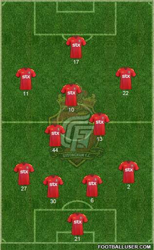 Gyeongnam FC Formation 2013