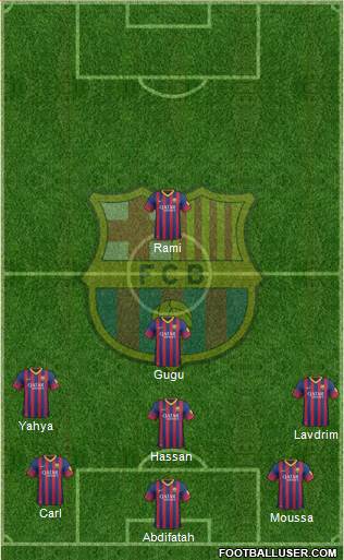 F.C. Barcelona Formation 2013