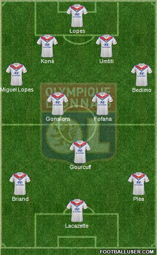 Olympique Lyonnais Formation 2013
