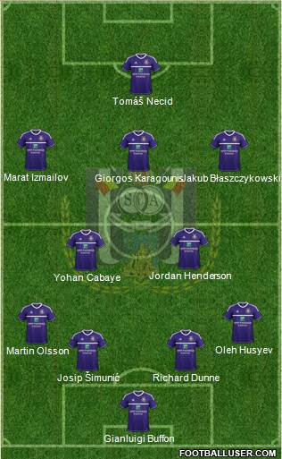 RSC Anderlecht Formation 2013