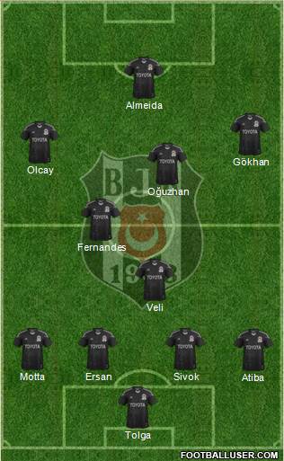 Besiktas JK Formation 2013