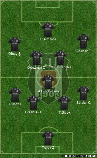 Besiktas JK Formation 2013