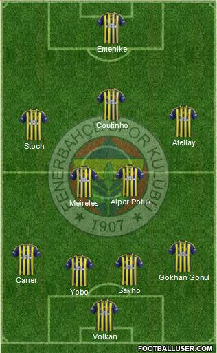 Fenerbahçe SK Formation 2013