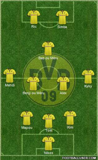 Borussia Dortmund Formation 2013