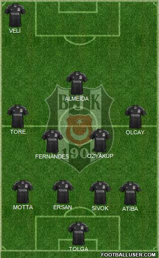 Besiktas JK Formation 2013