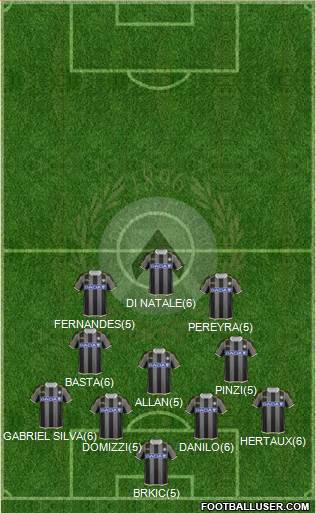 Udinese Formation 2013
