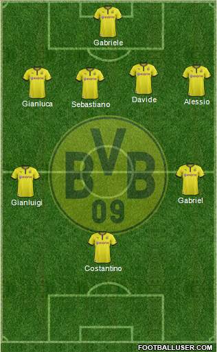 Borussia Dortmund Formation 2013