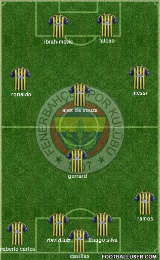 Fenerbahçe SK Formation 2013