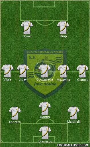 Juve Stabia Formation 2013