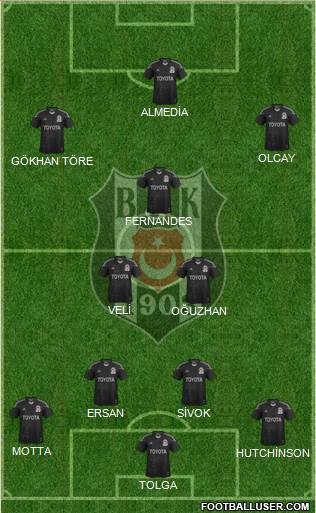 Besiktas JK Formation 2013