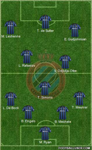 Club Brugge KV Formation 2013