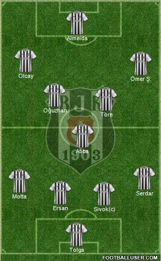 Besiktas JK Formation 2013