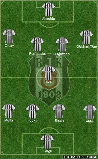 Besiktas JK Formation 2013