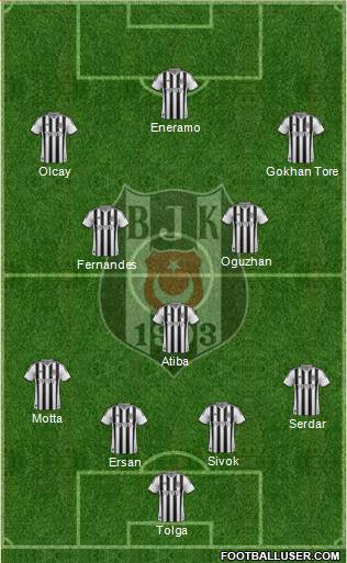 Besiktas JK Formation 2013