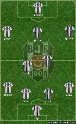 Besiktas JK Formation 2013