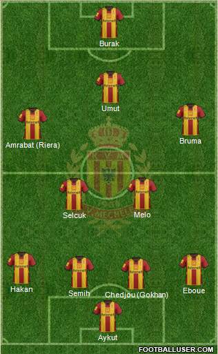 Yellow Red KV Mechelen Formation 2013
