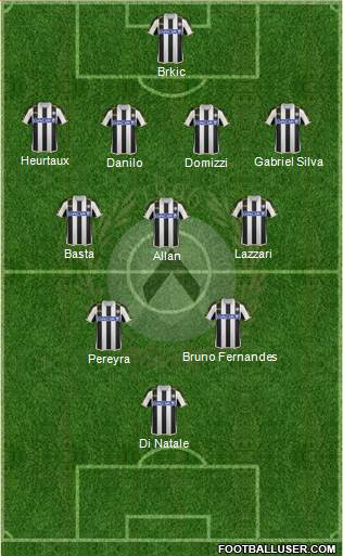 Udinese Formation 2013