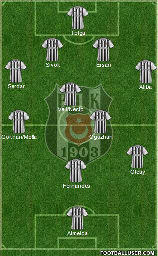 Besiktas JK Formation 2013