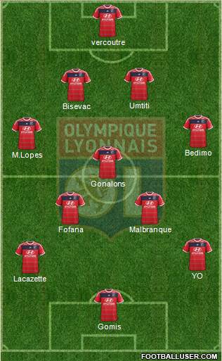 Olympique Lyonnais Formation 2013