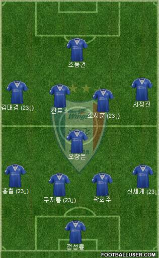 Suwon Samsung Blue Wings Formation 2013