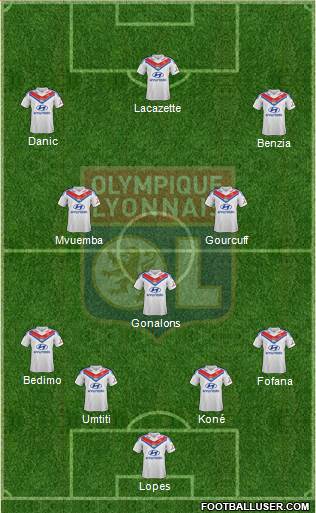 Olympique Lyonnais Formation 2013