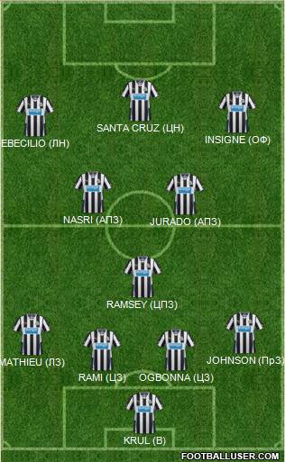 Newcastle United Formation 2013