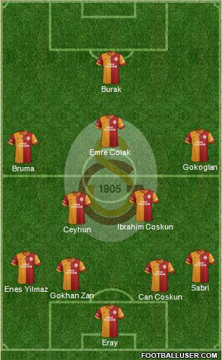Galatasaray SK Formation 2013